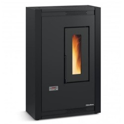 Fogão a pellets ventilado estreito La Nordica Extraflame Luisella 5kW Preto