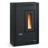 Fogão a pellets ventilado estreito La Nordica Extraflame Luisella 5kW Preto