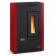 Pellet stove La Nordica Extraflame Luisella 5kW narrow ventilated Bordeaux