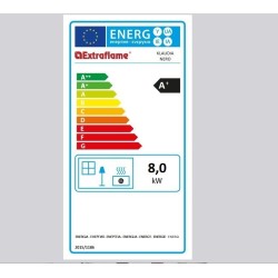Poêle à granulés ventilé La Nordica Extraflame Klaudia  8kW Noir