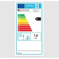 Pastilha de madeira Nordica Extraflame Inserto 70L 4.0 7kW Ventilato