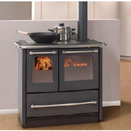 Estufa de leña Nordica Extraflame Sovrana Easy 2.0 9kW negro