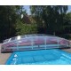 Low Pool Enclosure Telescopische Shelter Cyprus 8.37x4.50m zonder rail