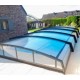 Low Pool Shelter Teleskop Shelter Zypern 6,29x4m ohne Schienen