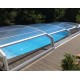 Low Pool Shelter Teleskop Shelter Zypern 10,45x4,50m ohne Schienen