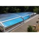 Low Pool Shelter Telescopische Shelter Cyprus 10.45x4.50m zonder rails