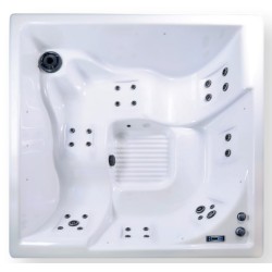 Square NetSpa Wave 5 lugares acrílico spa