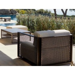 Poltrona lounge Vondom The Factory alluminio Ecru