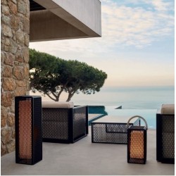 Poltrona lounge Vondom The Factory alluminio Ecru