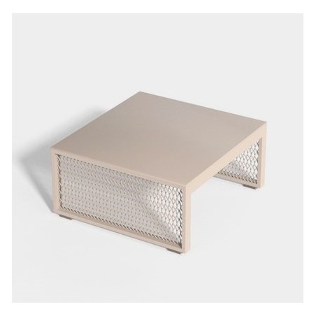 Mesita Vondom The Factory aluminio Ecru