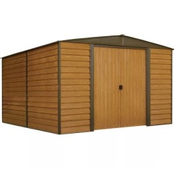 Metall Gerätehaus Habrita 313x370xh198 Holzimitat