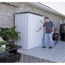 Abri de Jardin en Métal Habrita 171x99xh188 Toit simple pente