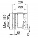 Holzeinsatz Bronpi Cairo 90-D Double Face Vision 14kW mit Lufteinlass