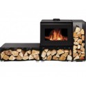 Houtkachel Warmtewisselaar NovaStove Kim 10kW met Log Range