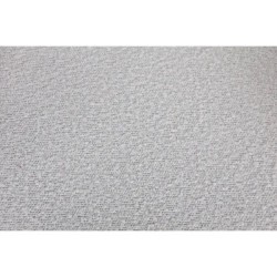 Lot de 2 Fauteuils Repas Tea effet bouclette Blanche avec Piétement Chêne massif VeryForma.