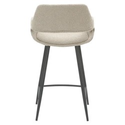 Set di 2 Sedie Piano di lavoro Eme tessuto loop Caramel Base Metal VeryForma