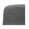 Set of 2 Chairs Worktop Aty Grey Fabric Base Ash VeryForma