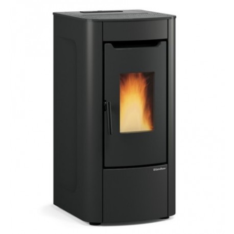 Fogão a pellets ventilado La Nordica Extraflame Sabry Prestige Line 7kW Preto