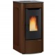 Geventileerde pelletkachel La Nordica Extraflame Sabry Prestige Line 7kW Brons