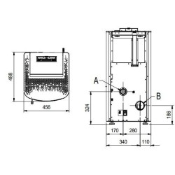 Estufa ventilada de pellets La Nordica Extraflame Sabry Prestige Line 7kW Negro