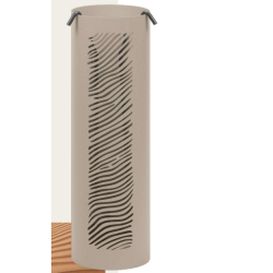 Nubia Steel Sandstone Servant com acessórios pretos Nineteen Design