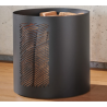 Rack de toras Nubia Black Steel Frosted Nineteen Design