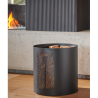 Holzregal Nubia Black Steel Frosted Nineteen Design