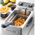 Kitchen Chef Professional 4L Friggitrice Semi-Professionale in Acciaio Inox