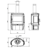 La Nordica Extraflame Tahiti EPS 9kW Cast Iron Wood-Burning Stove