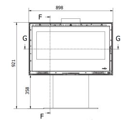 Ferlux Enya 90 Zentralfuß-Holzofen 11 kW