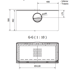 Poêle à Bois Ferlux Enya 100 pied central 12.5 kW