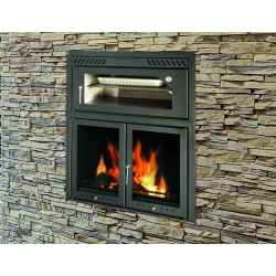 Ferlux Pratic 80 built-in steel oven barbecue with glass doors