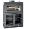 Barbecue Four Ferlux Pratic 80 à encastrer en acier avec portes vitrées