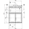 Ferlux Pratic 80 Einbau-Stahlofengrill mit Glastüren