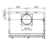 Ferlux Pratic 80 built-in forno de aço churrasqueira com portas de vidro