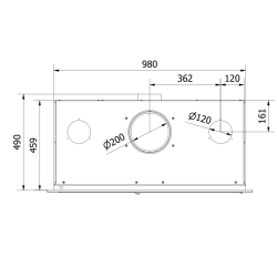 Insert à Bois Ferlux Teide 100 panoramique 12.5 kW turbo ventilé