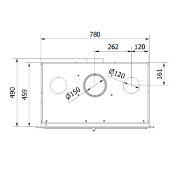 Insert à Bois Ferlux Teide 80 Panoramique 9.6 kW Turbo ventilé