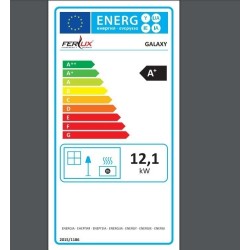 Ferlux Teide 80 Panorâmico 9,6 kW Turbo Ventilado Pastilha a Queima