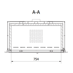 Insert à Bois Ferlux Teide 90 Panoramique 11 kW Turbo ventilé