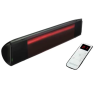 Chauffage Heliosa HI Design Black Evo 2500W Télécommande radio noir