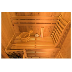 Sauna a vapor Zen 3 lugares Pacote completo 4.5kW Black Wall France Sauna