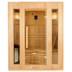 Sauna vapeur Zen 3 places Pack complet 4.5kW Black Wall France Sauna