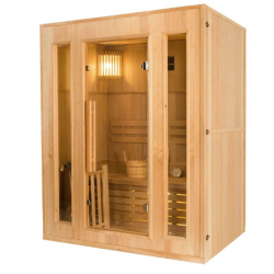 Sauna vapeur Zen 3 places Pack complet 4.5kW Black Wall France Sauna
