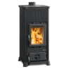 La Nordica Emiliana Steel 6.5kW fogão a lenha antracite preto