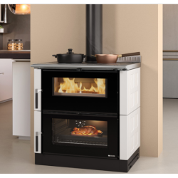 Cuisinière à bois La Nordica Verona XXL blanc Infinity 7kW