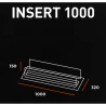 Infire 2L Inserto 1000 Queimador de Bioetanol com 2 Panes