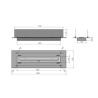 Infire 2L Inserto 1000 Queimador de Bioetanol com 2 Panes