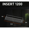 Infire 3L Insert 1200 Bioethanol Burner com 2 unidades de vidro