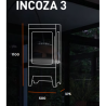 Infire 1L Insert 600 Bioethanol Burner com 2 unidades de vidro