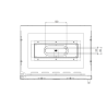 Infire 1L Insert 600 Bioethanol Burner com 2 unidades de vidro